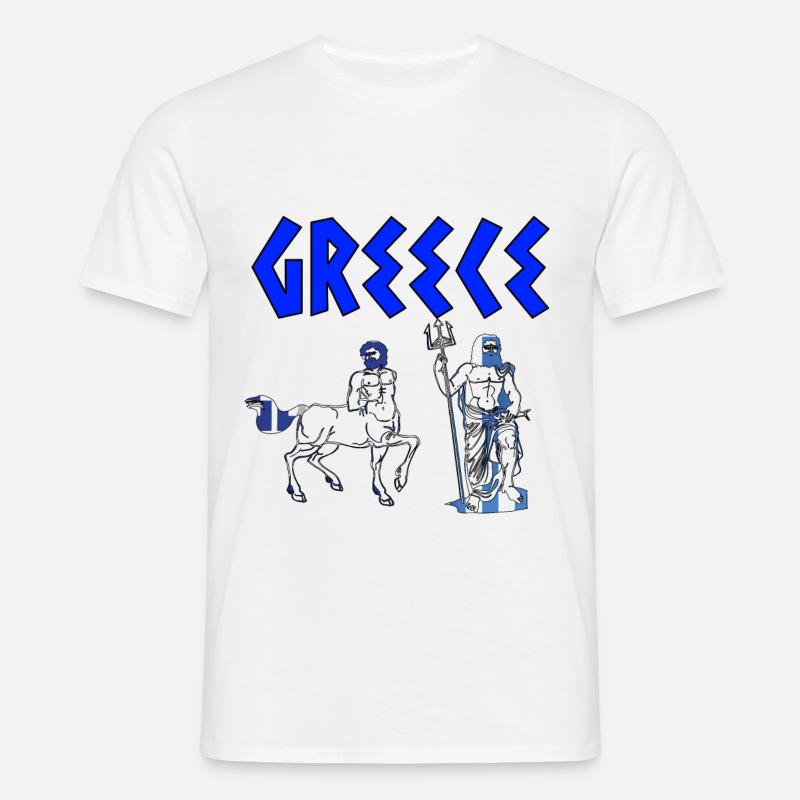 GREECE ANTIKE - Männer T-Shirt - Weiß