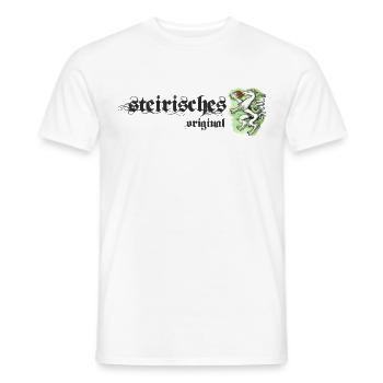 steirisches Original - Steiermark Wappen Geschenk - Männer T-Shirt - Weiß - Vorne - AI Model Male 178 dark (178cm)