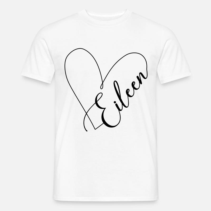 Eileen Name Herzlinie - Männer T-Shirt - Weiß