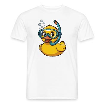 Rubber Duck Diver - Men's T-Shirt - white - Front - AI Model Male 178 dark (178cm)