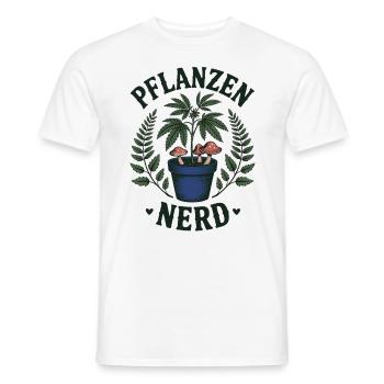 Pflanzen Nerd – Cannabis - Männer T-Shirt - Weiß - Vorne - AI Model Male 178 dark (178cm)