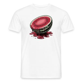 Juicy watermelon – summer, sun, freshness - Men's T-Shirt - white - Front - AI Model Male 178 dark (178cm)
