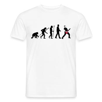 evolution_rocks_032012_a_2c - Men's T-Shirt - white - Front - AI Model Male 178 dark (178cm)