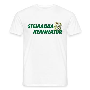 Steirabua mit ana Kernnatur Steiermark Geschenk - Männer T-Shirt - Weiß - Vorne - AI Model Male 178 dark (178cm)