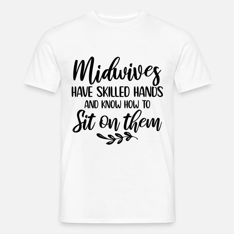 Jordemoder - Mænd T-shirt - hvid