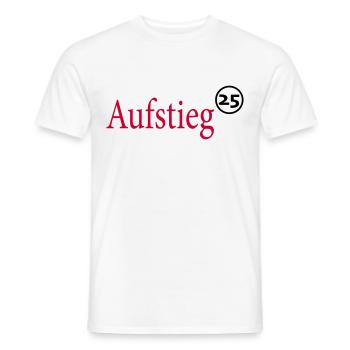 Aufstieg 2025 - Männer T-Shirt - Weiß - Vorne - AI Model Male 178 dark (178cm)