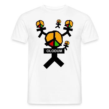 Olodum - Men's T-Shirt - white - Front - AI Model Male 178 dark (178cm)