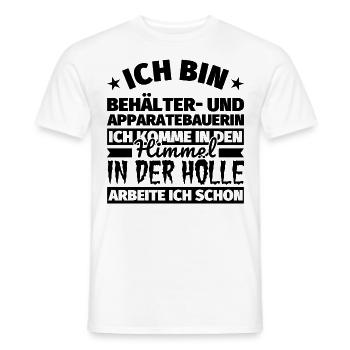 Behälter- und Apparatebauerin Geschenk lustig Himm - Männer T-Shirt - Weiß - Vorne - AI Model Male 178 dark (178cm)