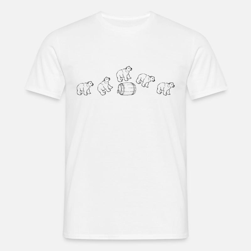 polar bear - Männer T-Shirt - Weiß