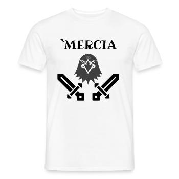 Mercia, Viking, Walhalla, Odin, Eagle, Viking - Men's T-Shirt - white - Front - AI Model Male 178 dark (178cm)