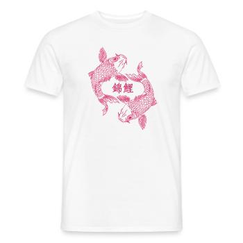 Koi Neon Karpfen - Männer T-Shirt - Weiß - Vorne - AI Model Male 178 dark (178cm)