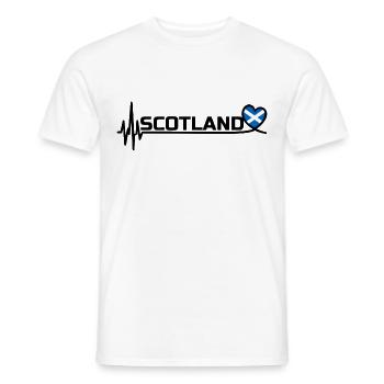 Scotland Sport Fan Football Black - Men's T-Shirt - white - Front - AI Model Male 178 dark (178cm)
