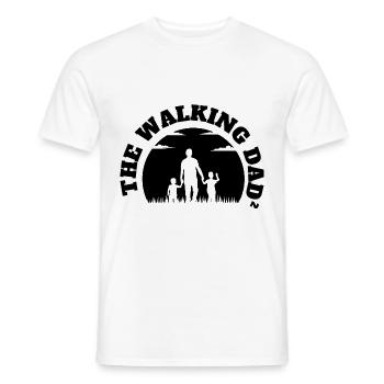 Le Papa Qui Marche² 2 Fils Noir - T-shirt homme - blanc - Devant - AI Model Male 178 dark (178cm)