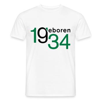Geburtstag Jahrgang 1934 geboren - Männer T-Shirt - Weiß - Vorne - AI Model Male 178 dark (178cm)