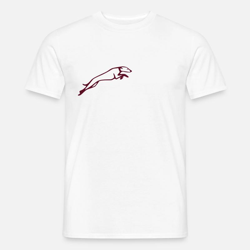 hundsprung - Männer T-Shirt - Weiß