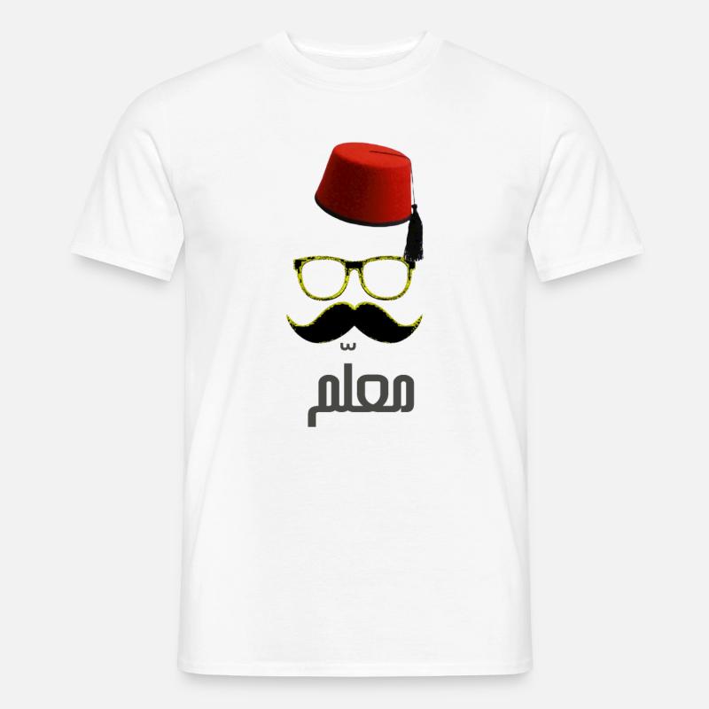 ARABISCHES MUSTER - Männer T-Shirt - Weiß