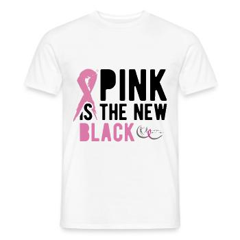 Pink is the new black - Männer T-Shirt - Weiß - Vorne - AI Model Male 178 dark (178cm)