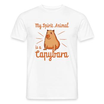 Capybara-Liebhaber - Männer T-Shirt - Weiß - Vorne - AI Model Male 178 dark (178cm)