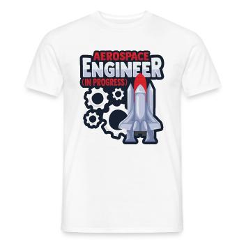 Luft- und Raumfahrtingenieur - Männer T-Shirt - Weiß - Vorne - AI Model Male 178 dark (178cm)
