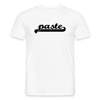 Tenue jumelle assortie à lits jumeaux identiques - T-shirt homme - blanc - Devant - AI Model Male 178 dark (178cm)