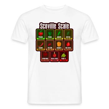Scoville-Skala Habanero-Chili-Liebhaber - Männer T-Shirt - Weiß - Vorne - AI Model Male 178 dark (178cm)