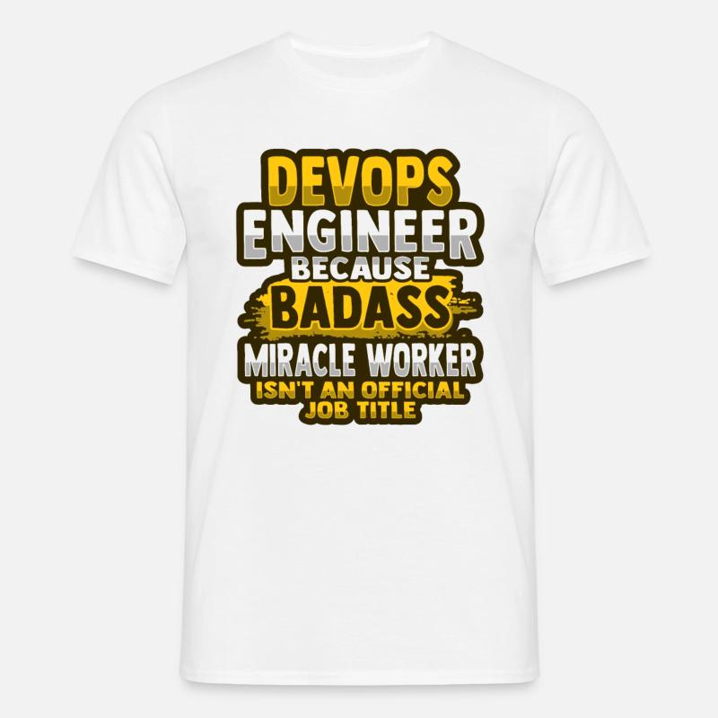 Devops Sys-Admin Entwickler - Männer T-Shirt - Weiß