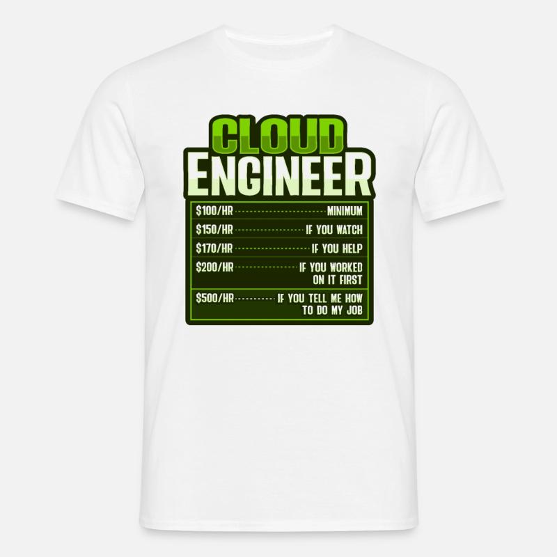 Cloud-Administrator Cloud-Devops - Männer T-Shirt - Weiß