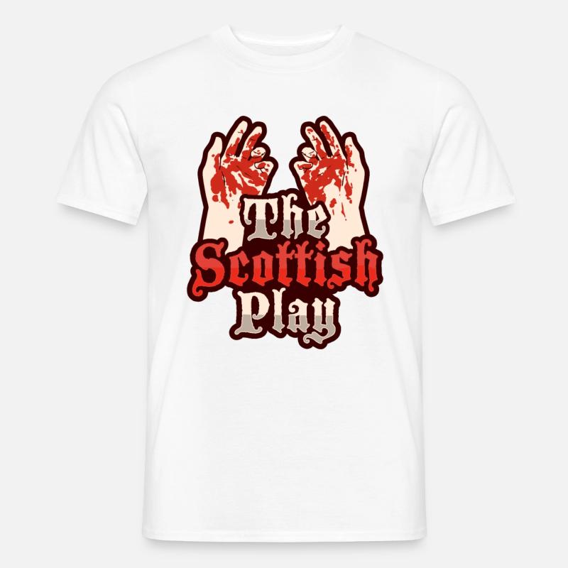 Macbeth Das schottische Stück Design - Männer T-Shirt - Weiß