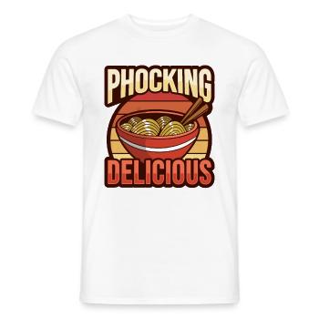 Phocking Délicieuse soupe asiatique de nouilles Pho - T-shirt homme - blanc - Devant - AI Model Male 178 dark (178cm)