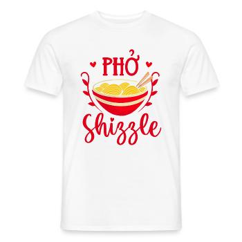 Pho Shizzle Asian Pho Noodle Soup - Men's T-Shirt - white - Front - AI Model Male 178 dark (178cm)