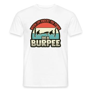 Burpees - T-shirt homme - blanc - Devant - AI Model Male 178 dark (178cm)