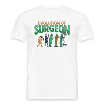 Development of the surgeon - Men's T-Shirt - white - Front - AI Model Male 178 dark (178cm)