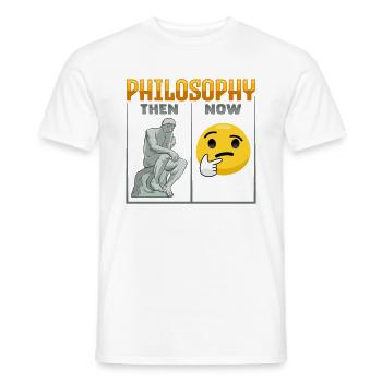 Philosophisches Design für einen Philosophen - Männer T-Shirt - Weiß - Vorne - AI Model Male 178 dark (178cm)