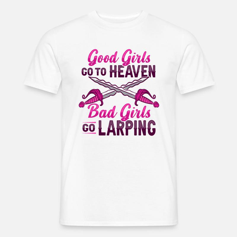 LARP RPG Rollenspieler - Männer T-Shirt - Weiß