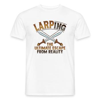 LARP RPG RPG Design for a Larper - Men's T-Shirt - white - Front - AI Model Male 178 dark (178cm)