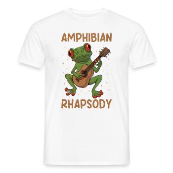 Rotaugen Frosch Gitarre Amphibian Rhapsody - Männer T-Shirt - Weiß - Vorne - AI Model Male 178 dark (178cm)