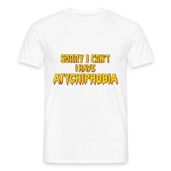 Atychiphobie-Grafik Atychiphobie-Bewusstsein - Männer T-Shirt - Weiß - Vorne - AI Model Male 178 dark (178cm)