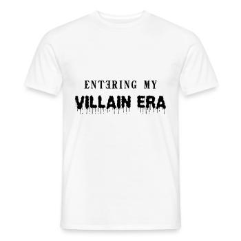 The era of villains begins - Men's T-Shirt - white - Front - AI Model Male 178 dark (178cm)
