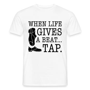 Tap Dancer Tap Dance Shoes Tap Dance Instructor - Men's T-Shirt - white - Front - AI Model Male 178 dark (178cm)
