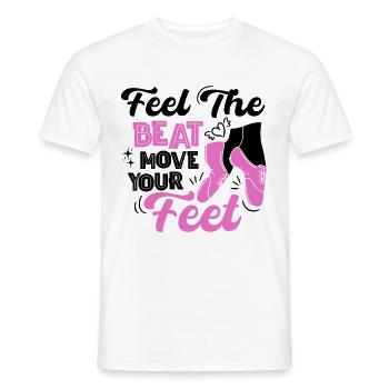 Tap Dancer Tap Dance Shoes Tap Dance Instructor - Men's T-Shirt - white - Front - AI Model Male 178 dark (178cm)