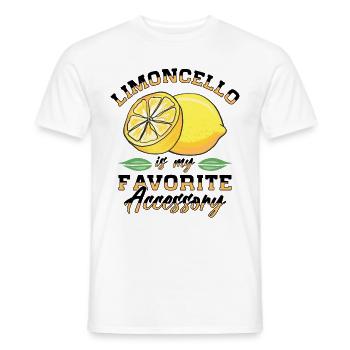 Amateur de limoncello italien - T-shirt homme - blanc - Devant - AI Model Male 178 dark (178cm)