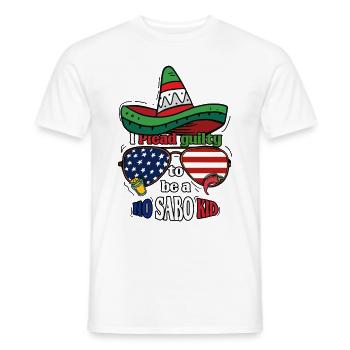 No Sabo Kid Hispanique américano-mexicain - T-shirt homme - blanc - Devant - AI Model Male 178 dark (178cm)