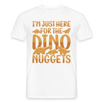 Vous n’êtes jamais trop vieux pour les pépites de poulet - T-shirt homme - blanc - Devant - AI Model Male 178 dark (178cm)