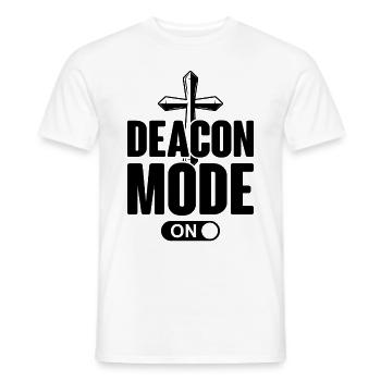 Église Diacre Religion Foi chrétienne Église - T-shirt homme - blanc - Devant - AI Model Male 178 dark (178cm)