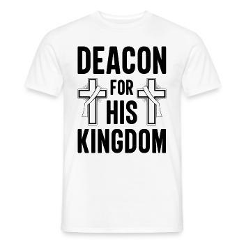 Église Diacre Religion Foi chrétienne Église - T-shirt homme - blanc - Devant - AI Model Male 178 dark (178cm)