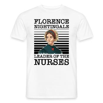 Krankenschwester Florence Nightingale Medizinische - Männer T-Shirt - Weiß - Vorne - AI Model Male 178 dark (178cm)