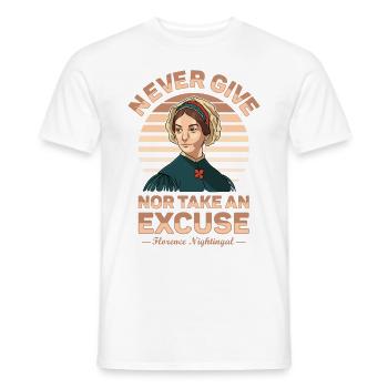 Krankenschwester Florence Nightingale Medizinische - Männer T-Shirt - Weiß - Vorne - AI Model Male 178 dark (178cm)