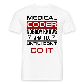 Medizinischer Kodierer Beruf Medizinische - Männer T-Shirt - Weiß - Vorne - AI Model Male 178 dark (178cm)