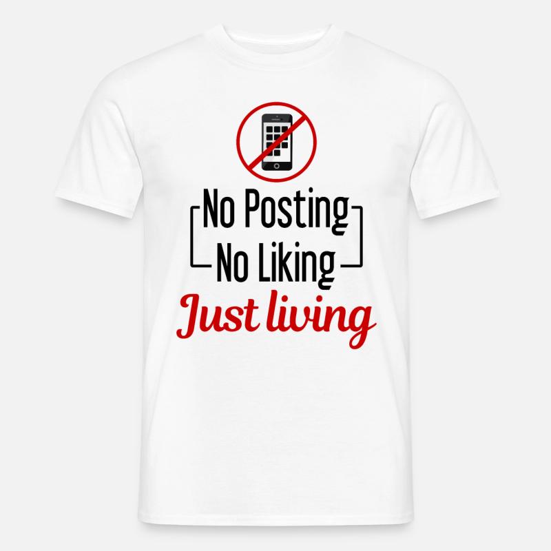 Technology pause, screen-free time, offline, - Men's T-Shirt - white