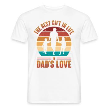 Le meilleur père de tous les temps. Paternité-papa-papa, - T-shirt homme - blanc - Devant - AI Model Male 178 dark (178cm)